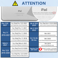 Dla iPad Pro 11 2021 Case dla iPad Air 4 Case Air 5 Pro 12.9 12 9 2021 dla iPad 7. 8. 9. Generacji 10 "2 Mini 6 Air 5 Case 6